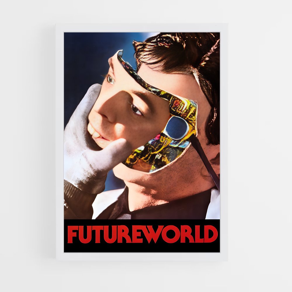 Poster Monde Futur – affiche Espace rétro (vue 3)